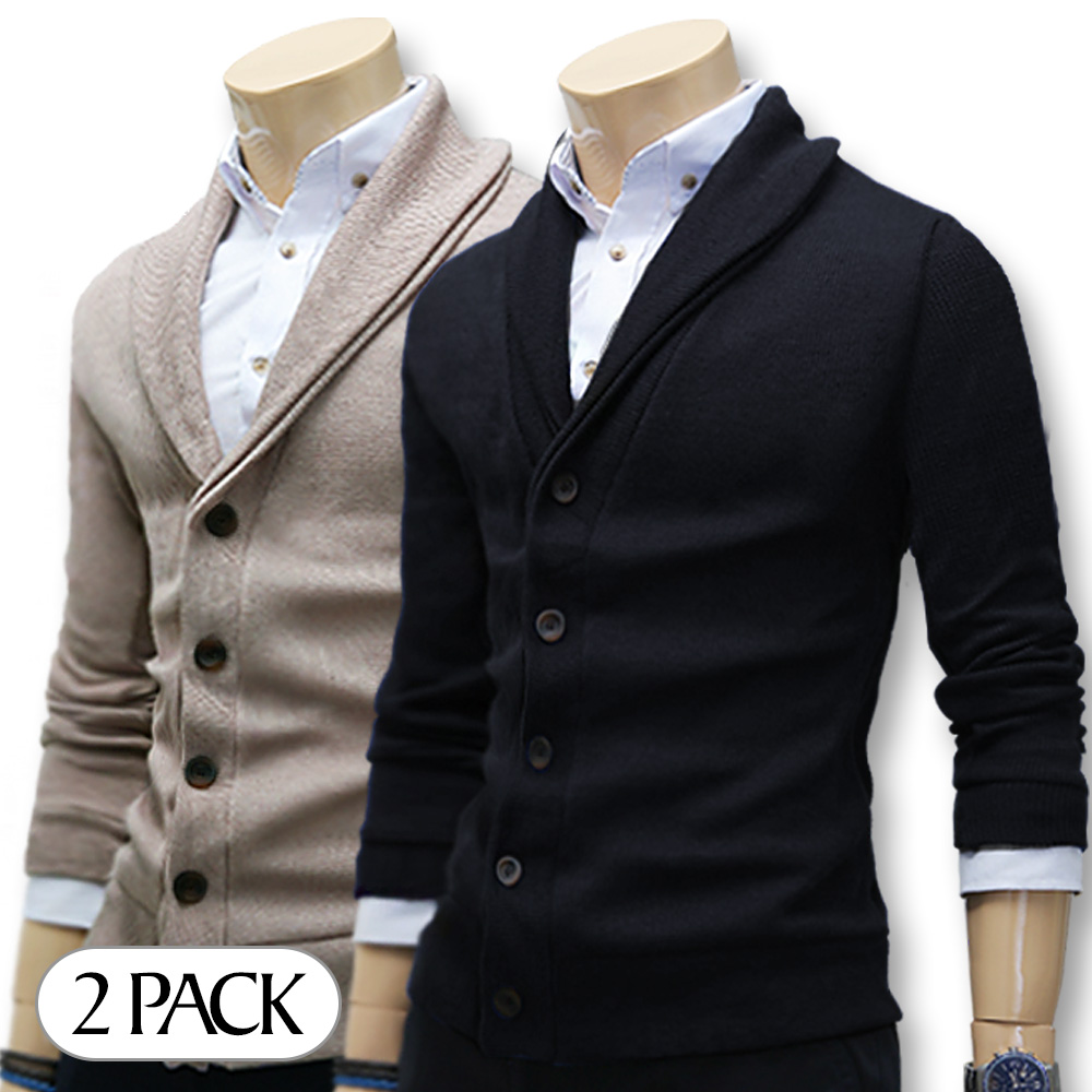 블루포스 슈케리 가디건 1+1 세트 남자 니트 겨울 자켓 남성 점퍼 아우터, 현재가 53,400원