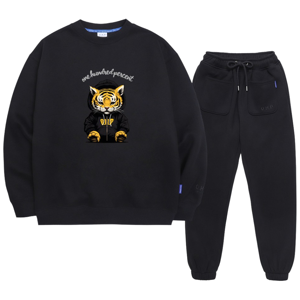 작품을입는다 원헌드레드퍼센트 기모 맨투맨+조거팬츠 셋업 Best 4 98,500원