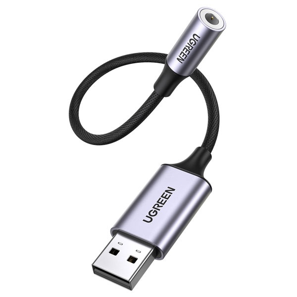 Ugreen USB2.0 to 4극 3.5mm 케이블타입 사운드카드 U-30757 CTIA OMTP호환 외장형 스테레오 나일론재질 16,900원