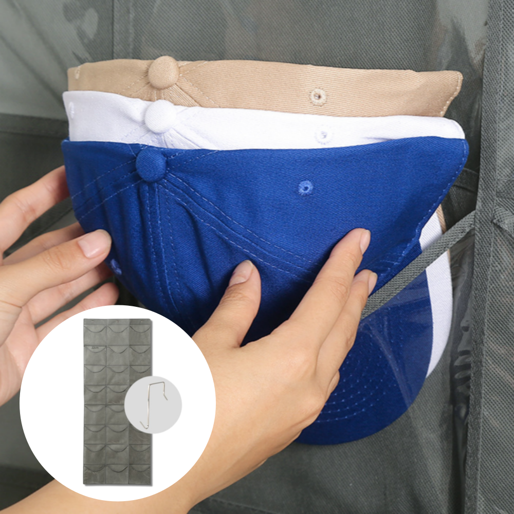 모노마 공간절약 다용도 모자 정리함, 그레이, 1개 12,000원