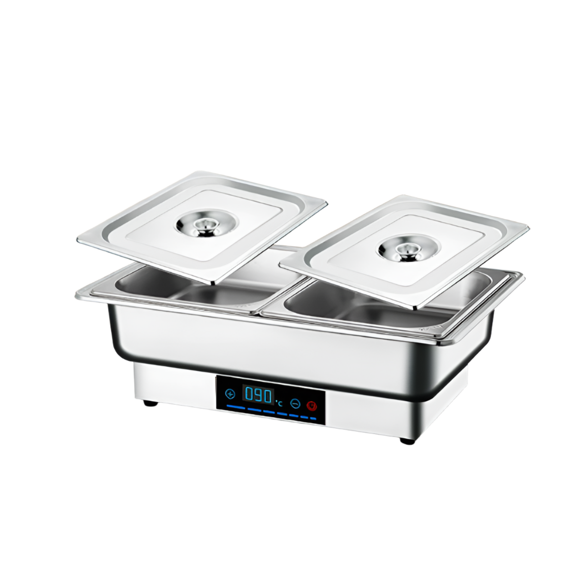 퀵서브 간편한 업소용 중탕기 뷔페 보온 음식워머 전기 푸드 워머기 균일 워머, 디스플레이 9L 2단 뚜껑 포함 123,000원