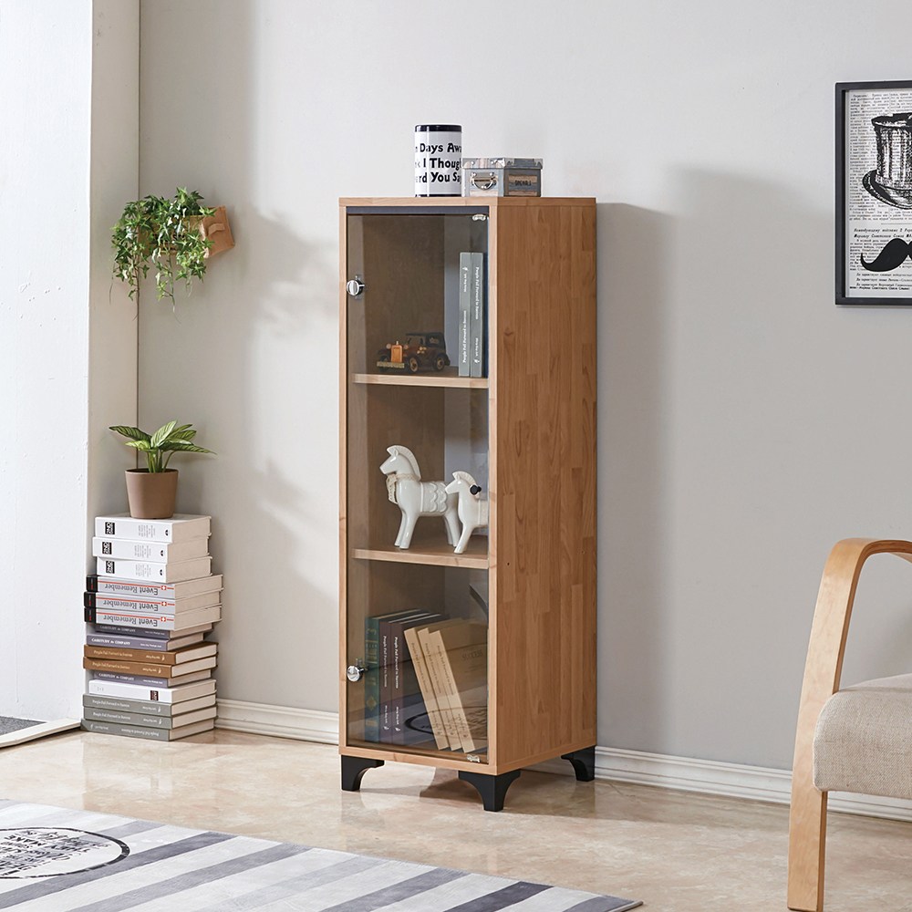 듀크 1800-400 유리 장식장 진열장 그릇장 수납 틈새 인테리어장 양주장 술 피규어 레고 93,000원