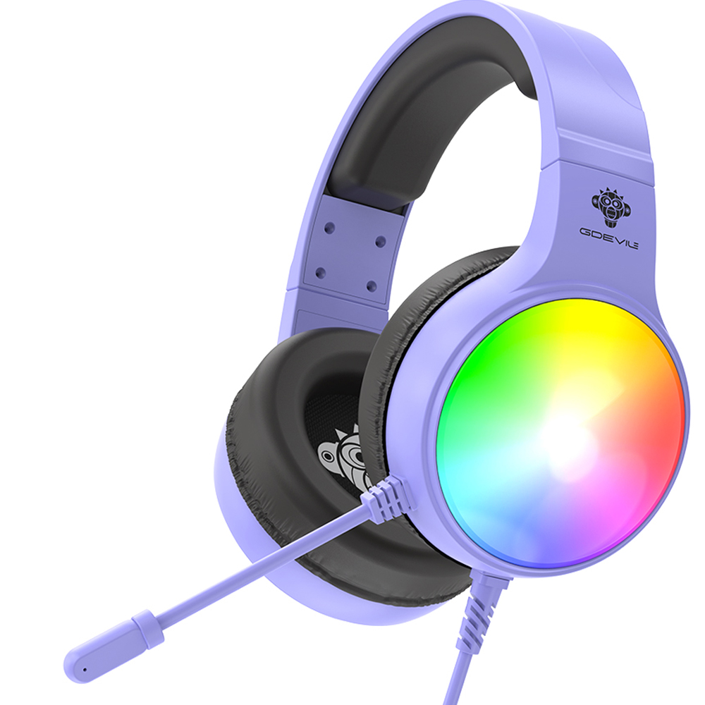 지데빌 오로라 가상 7.1 채널 서라운드 게이밍 헤드셋, 퍼플, G535 Aurora 19,900원