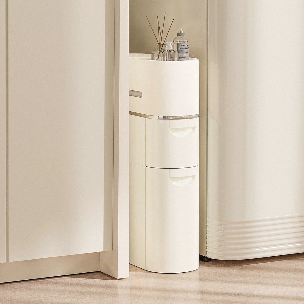 홈비 틈새에 쏙 서랍형 견고한 틈새 이동식 서랍장 선반, 3단, 화이트 74,900원