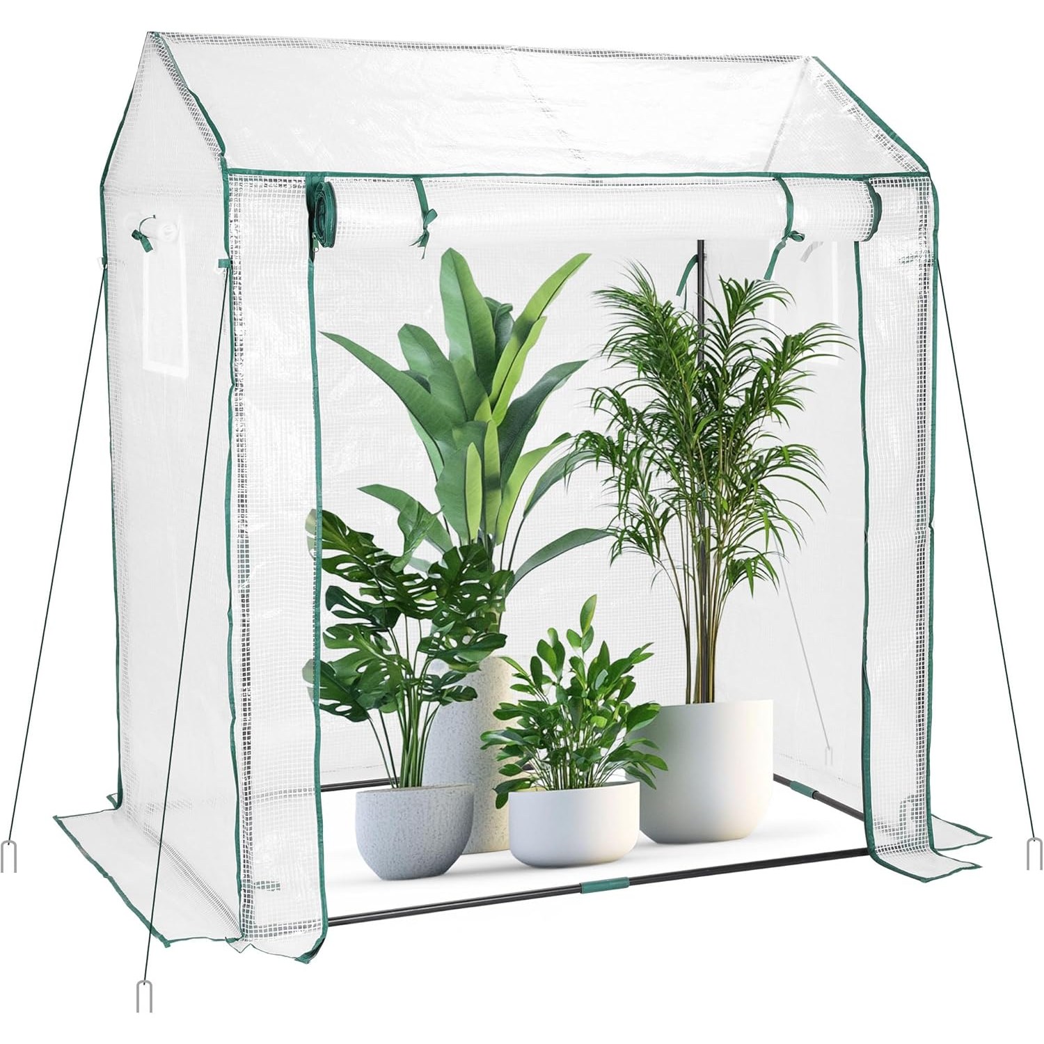 조립식 비닐하우스 미니 소형 온실 베란다 가정용 식물 보온 하우스 길고양이 겨울집 화이트, 1개 38,830원