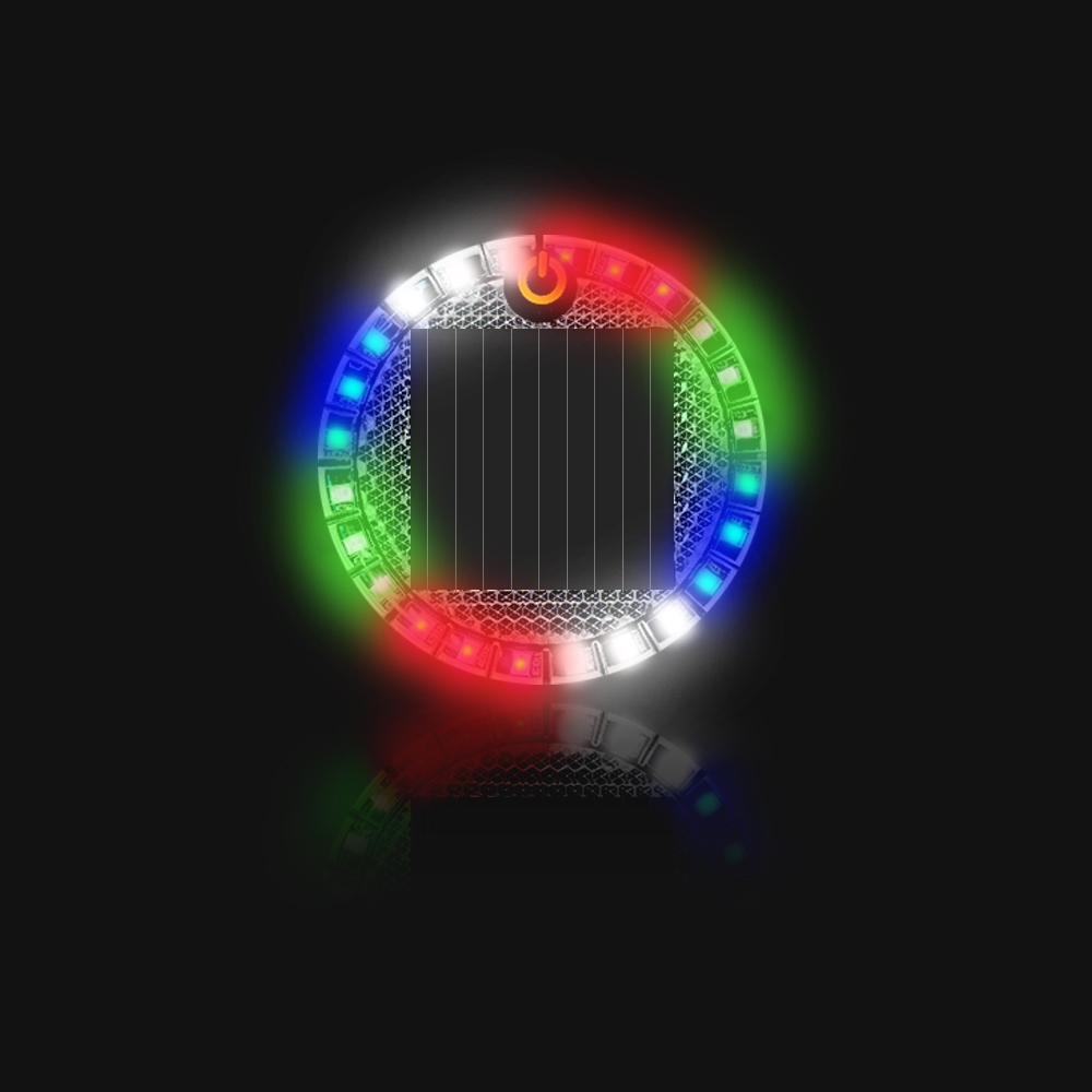 삼항LED 태양열 LED 경고등 써클타입 / 자동차량 오토바이크 자전거 공사장, 1개 5,000원