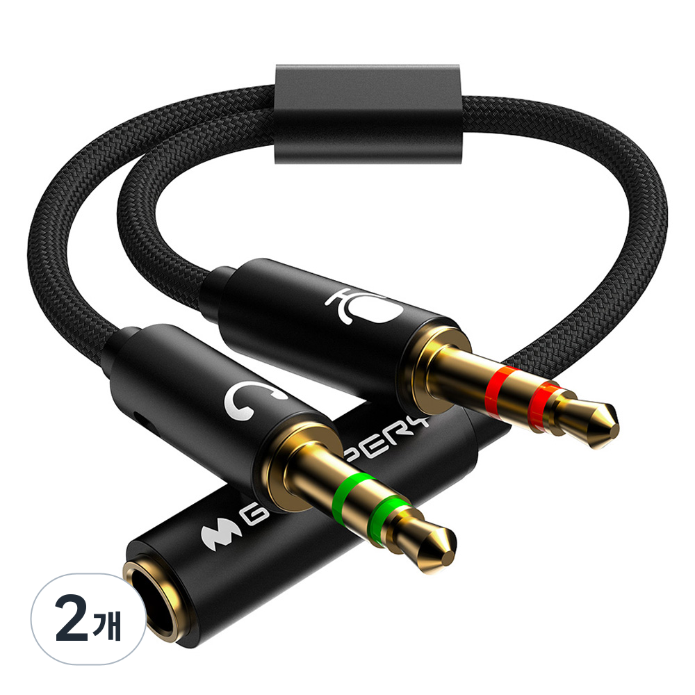 구스페리 4극 이어폰 마이크 Y형 연장 AUX 케이블 8,000원