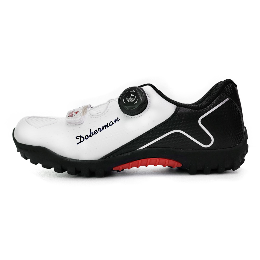 도베르만 국산 평페달 자전거신발, 화이트+블랙, 270 69,000원