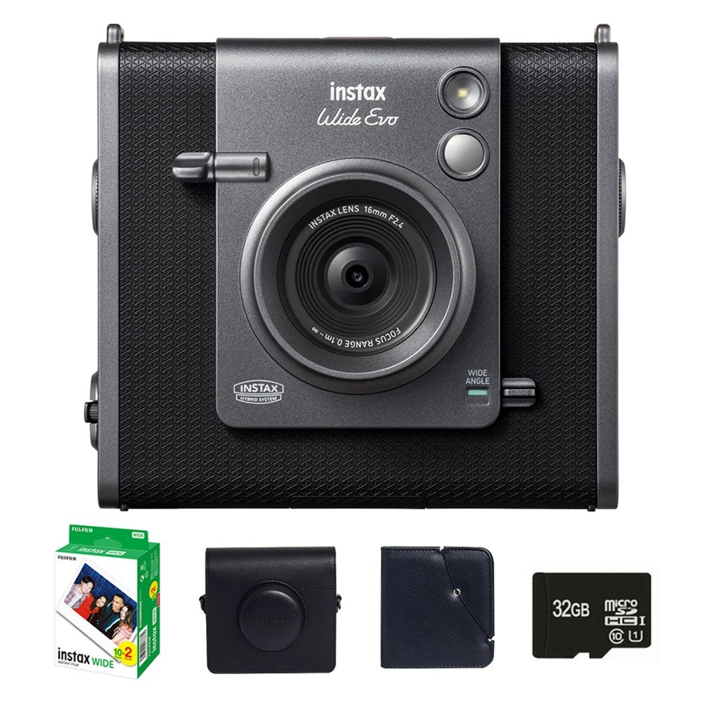 인스탁스 와이드에보 카메라 FI028 + 필름 2p + 케이스 블랙 + 와이드앨범 랜덤발송 + 마이크로 SD카드 32GB 세트 894,900원
