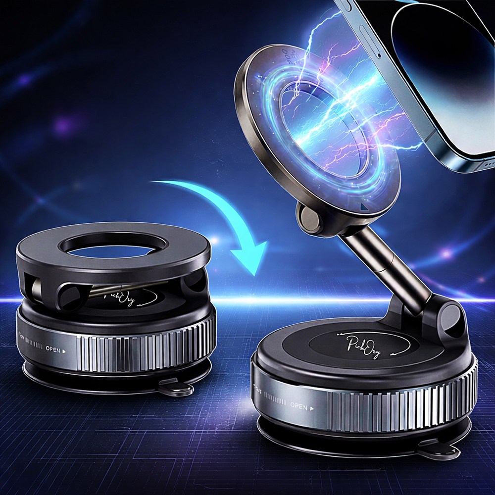 픽커리 360도 회전 맥세이프 흡착식 차량 핸드폰 거치대 6,890원