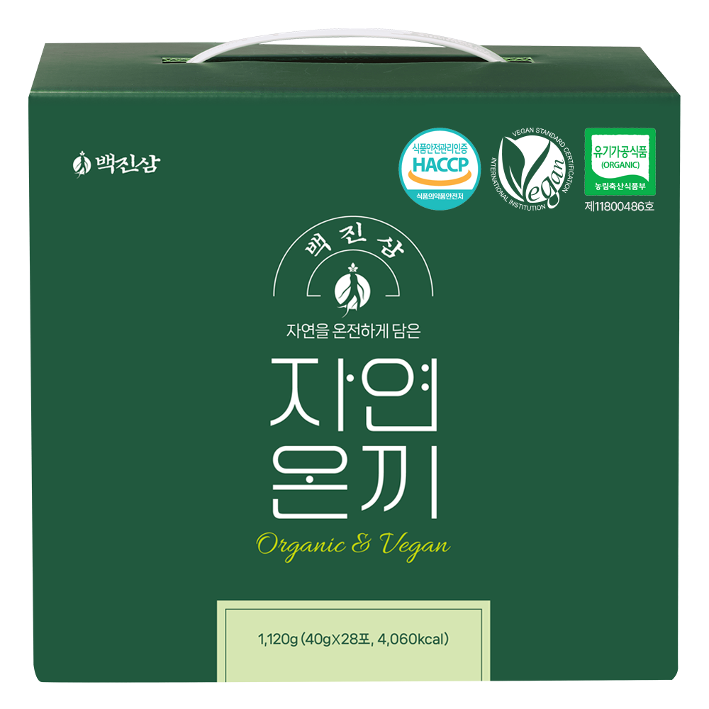 백진삼 자연온끼 프리미엄 유기농 생식 식사대용 선식, 1.12kg, 1박스 79,800원