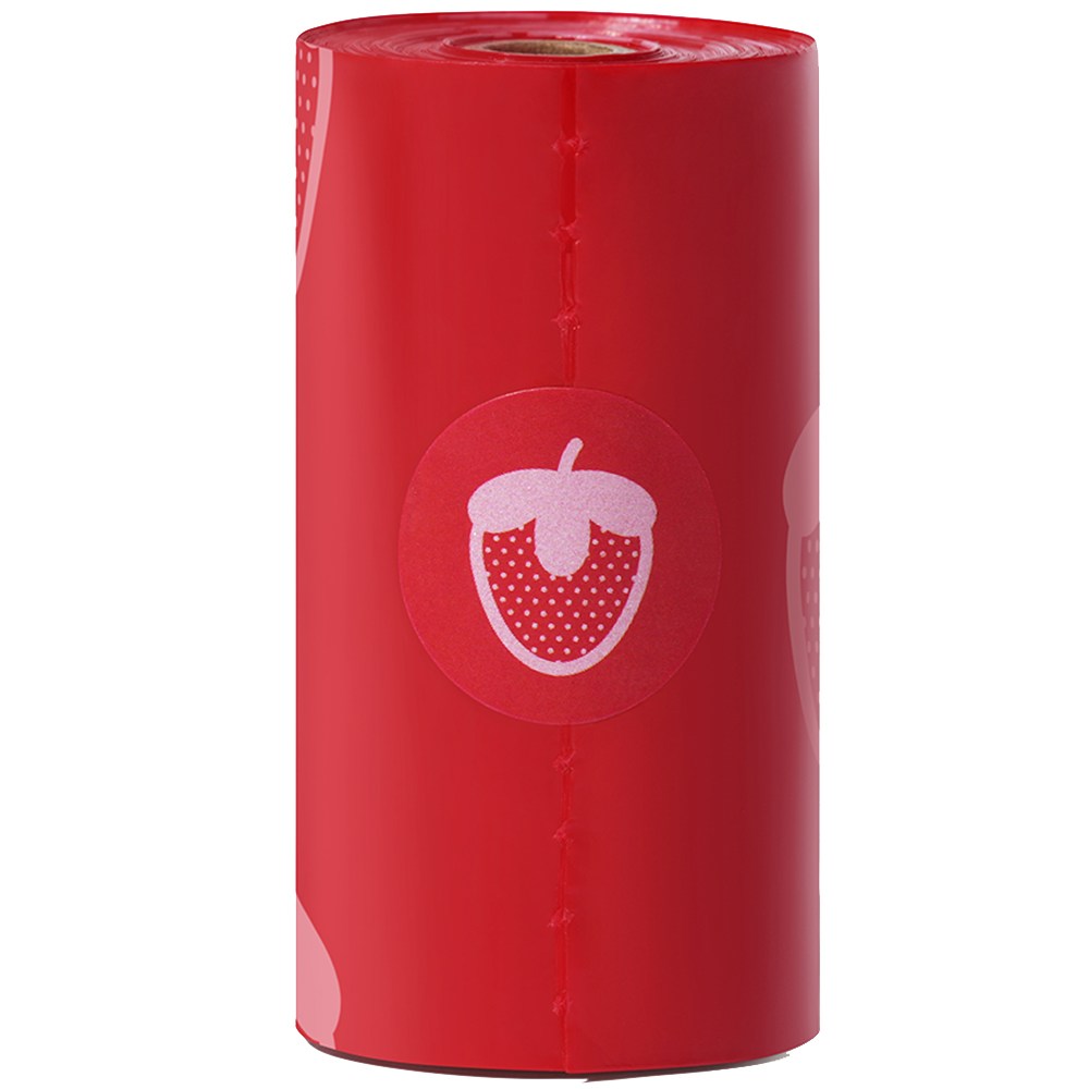 VETRESKA 스트로베리 강아지 향기나는 배변봉투 풉백 디스펜서 세트(딸기향), 풉백12롤 (디스펜서 없이), 1개, 1개입 13,000원