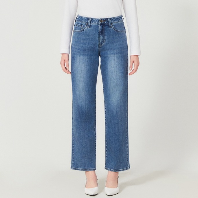 게스 여성용 세미 와이드 데님 팬츠 OP1D8105DBL24 60,840원