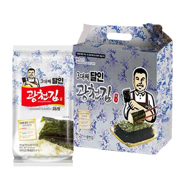 광천김 달인 10호 파래 식탁김, 15g, 12개 13,800원