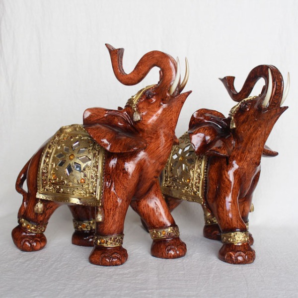 아네샵 대형 황금 옷 코끼리 장식품 코끼리 조각상 풍수 인테리어 돈 들어오는 장식 소품 100,000원