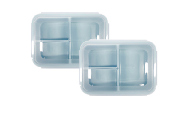 나누담 나눔 밀폐 찬통 3칸 민트 1500ml 10,400원