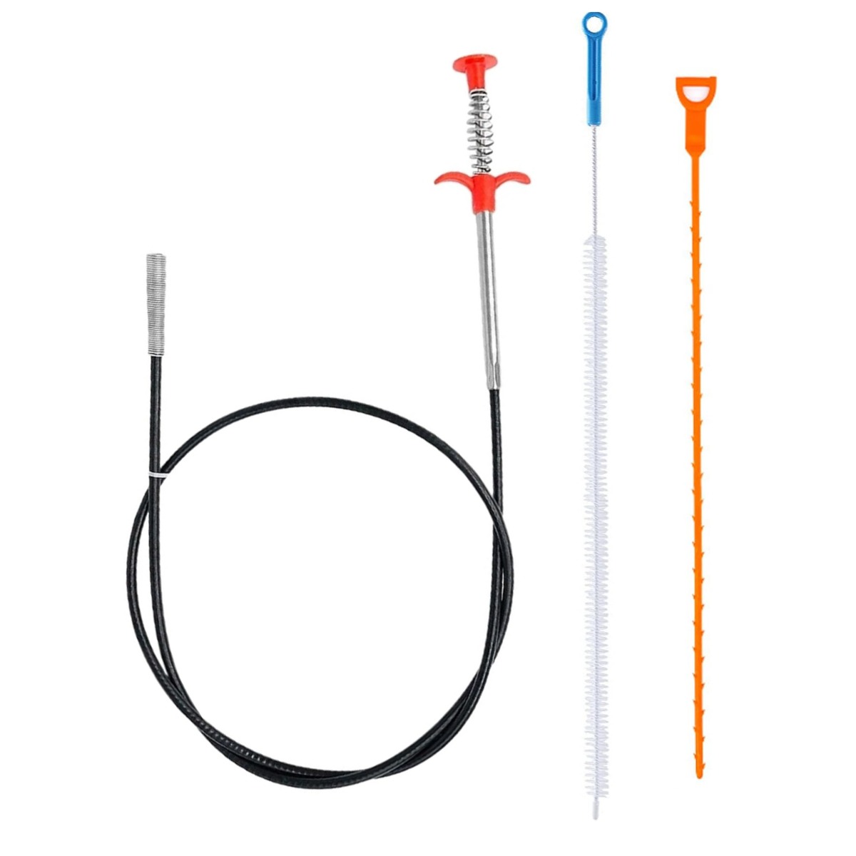 LYRHIX,세면대머리카락제거기,배수구청소솔,세면대집게,배수구뚫기,drainsnake,가정용필수배수관청소기3세트 11,990원