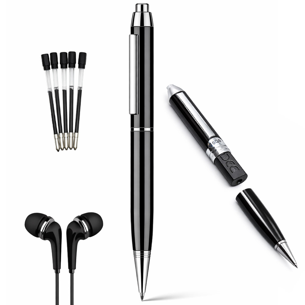 [고정밀고음질] 머레이 볼펜 녹음기 초소형 장시간 휴대용 고성능 볼펜녹음기, pv-3000, 블랙 42,900원