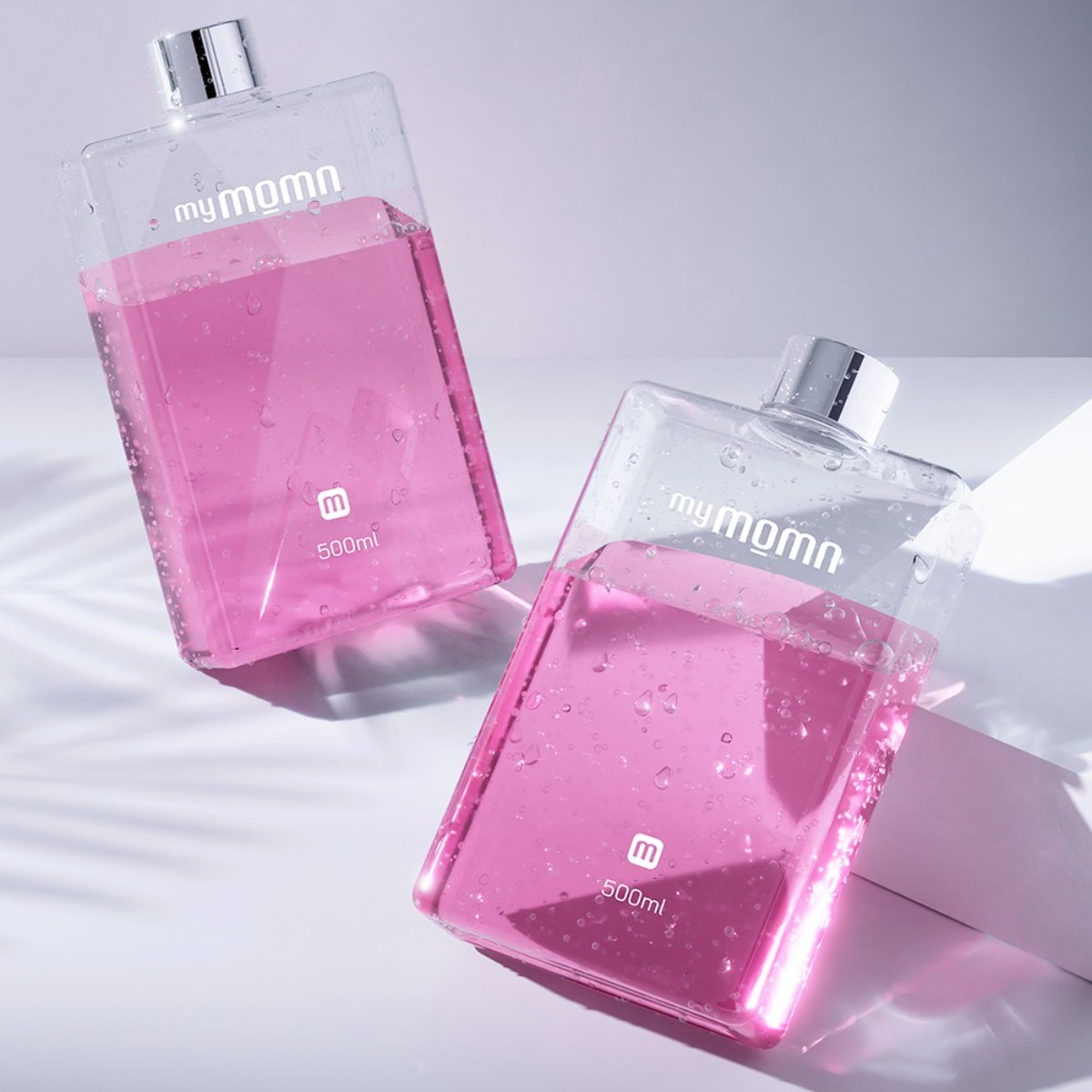 1+1 특가 수납이 편리한 휴대용 사각물병 500mL, 2개, 투명, 500ml 4,900원