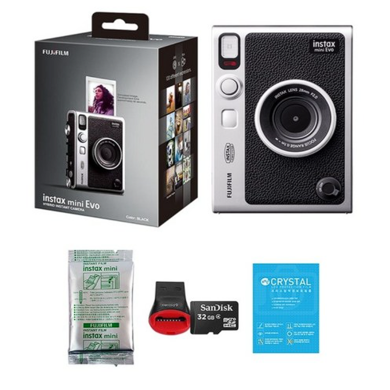인스탁스 미니 에보 즉석카메라 블랙 + 미니필름 1팩/액정필름+SD카드 520,000원