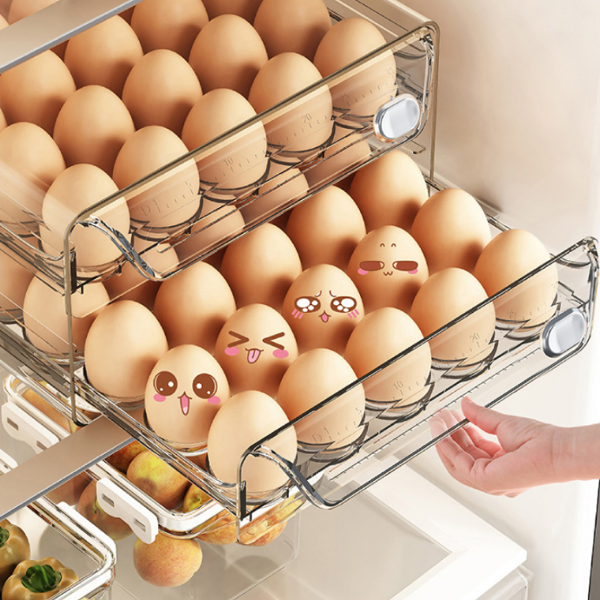 서랍식 투명 계란보관함 에그트레이 계란정리함 1단 12,570원