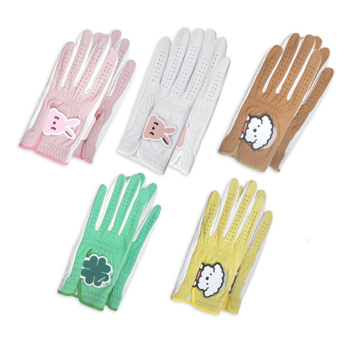 브렌스 캐릭터 칼라 올양피 여성 양손 골프장갑 24,500원