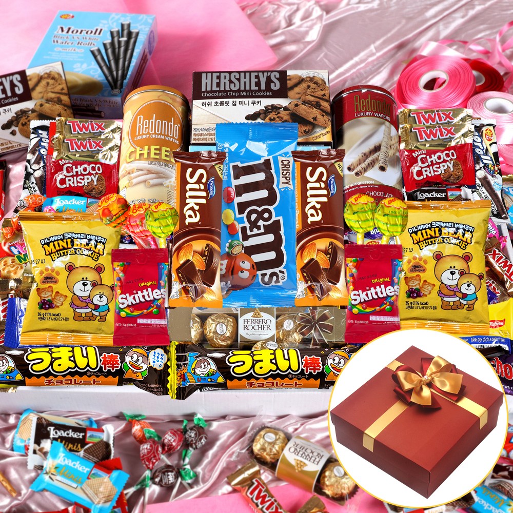 함께해요 달콤 초콜릿 과자 간식 수제리본 선물세트07, 1kg, 1개 31,790원