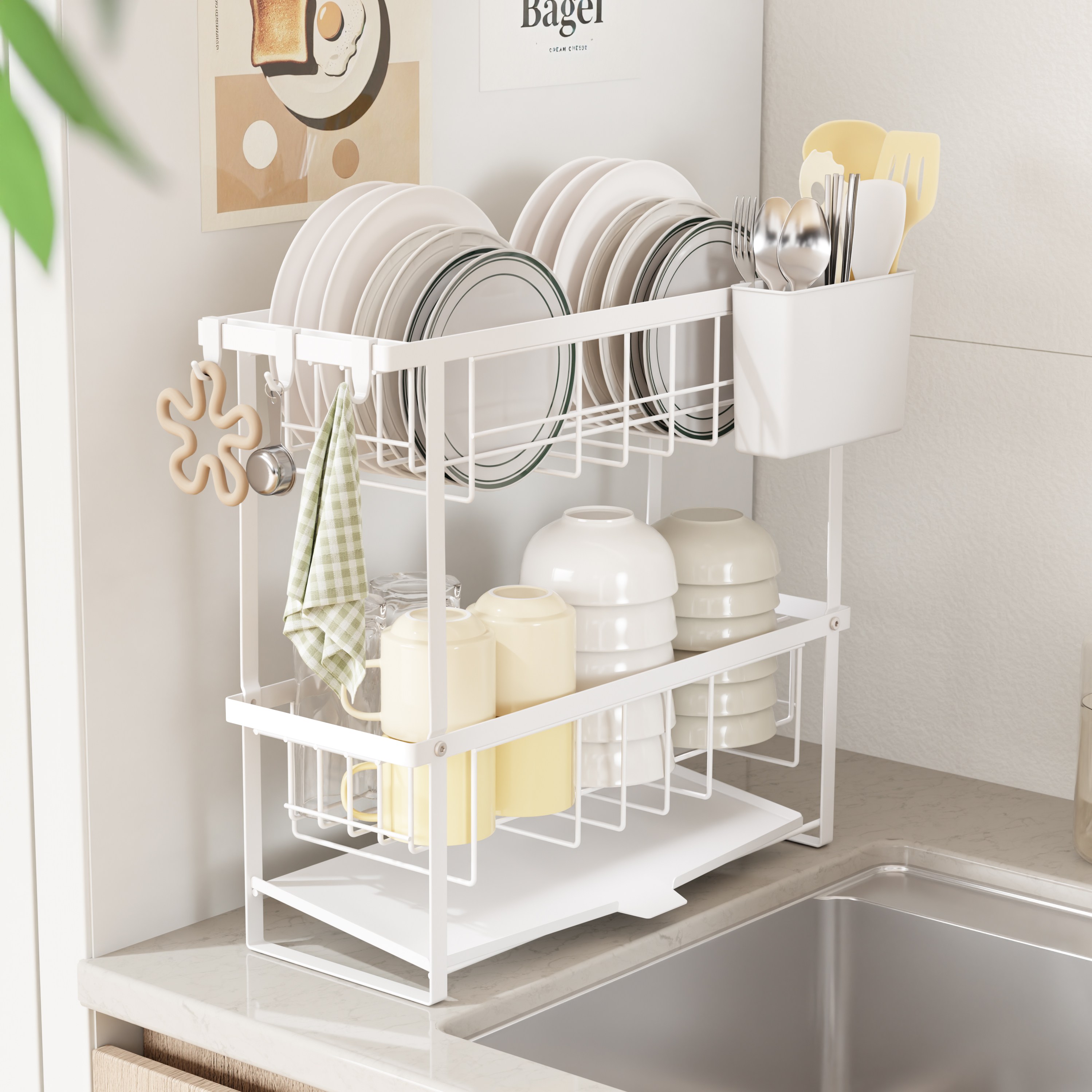 라라밤 자동 물빠짐 초슬림 식기건조대 29,900원