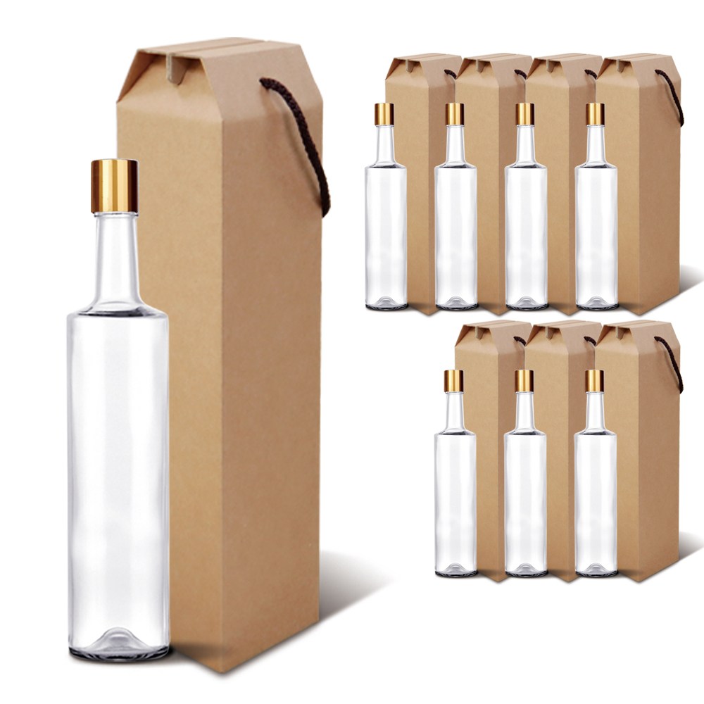 유리병 골드밀폐 375ml (L형)스크류캡+선물상자 (8세트) 고급형 와인중 25,100원