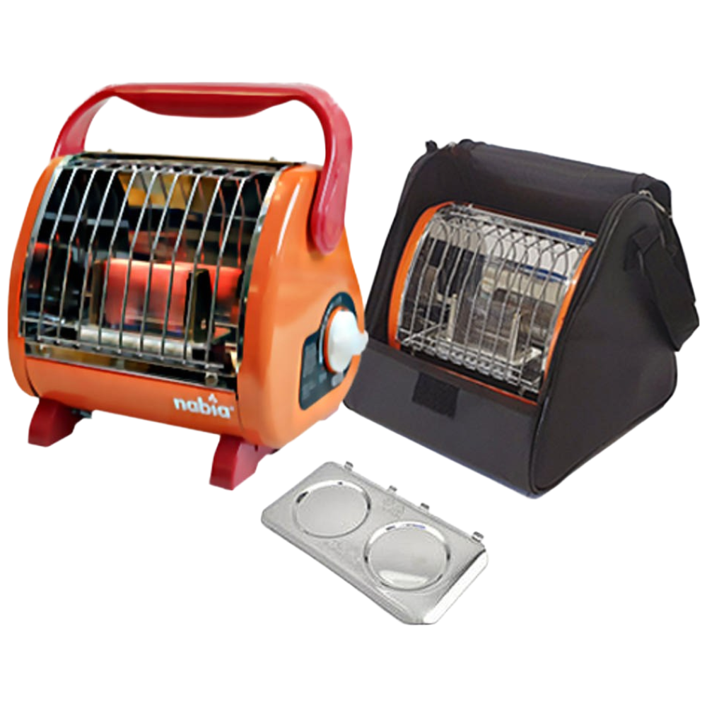 나비아 국내산 휴대용 가스난로  캠핑난로 낚시난로 미니히터 SGH-220 올인원세트(전용가방+열차단판포함) 64,900원