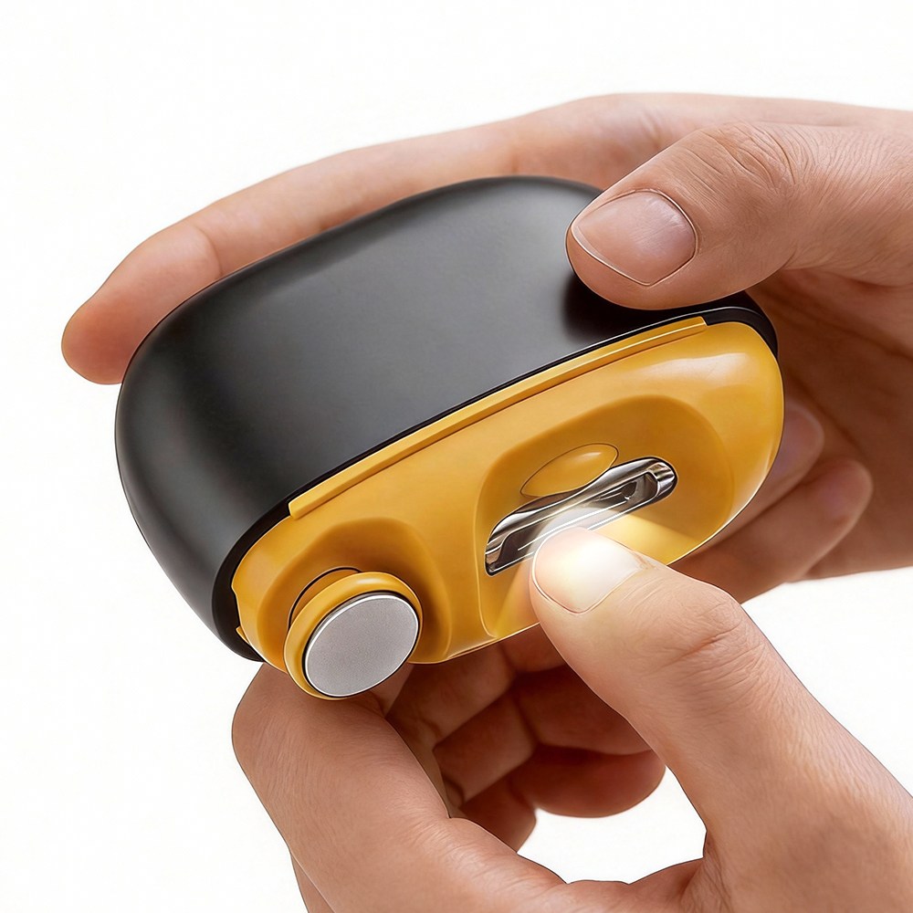 Jeernare 스마트 자동 손톱깎이 손톱 샌딩 다듬기 충전식 전동 손톱깎이 휴대용 손톱깎이 손톱관리, 1개, 블랙 28,900원