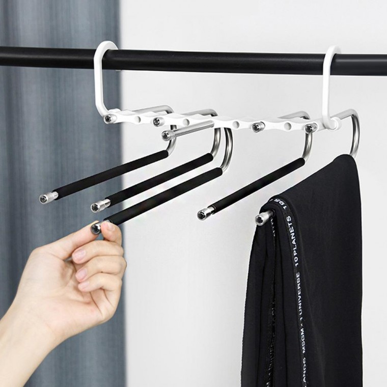 신박한 옷정리 논슬립 접이식 바지걸이 5단 11,070원