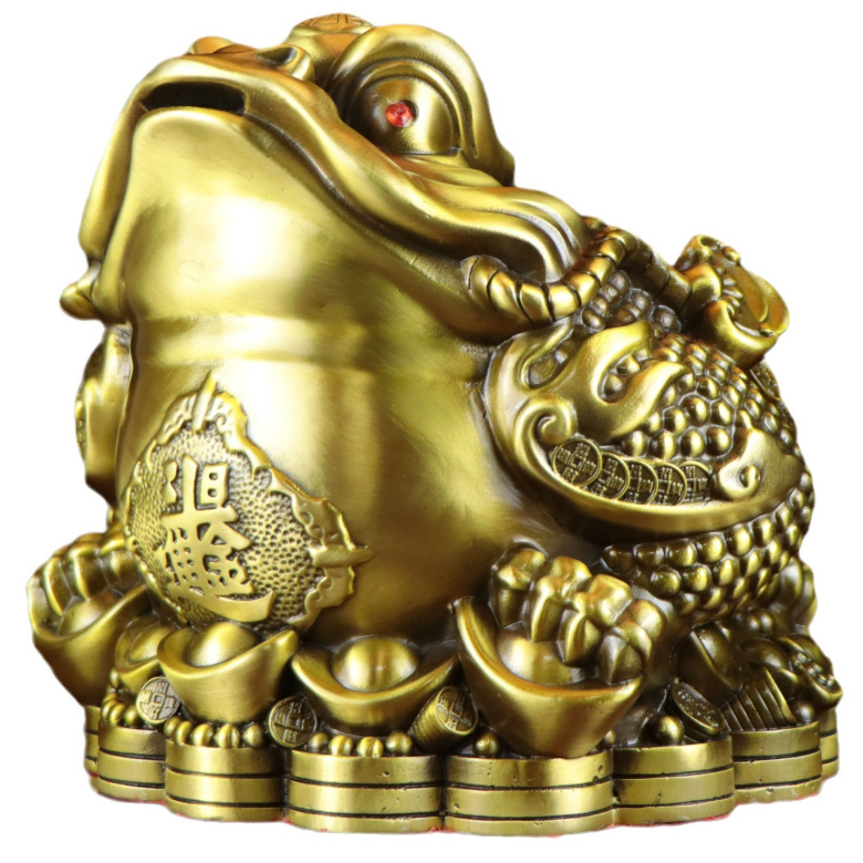 미츠키 황금 황동 두꺼비 재물 삼족 선물 돈벼락 풍수, 황동 고급 두꺼비 49,800원