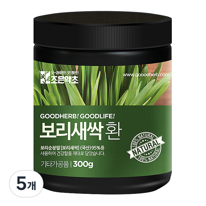 조은약초 프리미엄 보리새싹환, 5개, 300g 53,740원