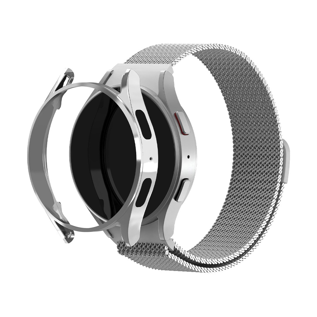 아이메이드잇 갤럭시워치 호환 밀레니즈루프 밴드 메탈 스트랩 케이스 세트, 실버, 1개 14,900원