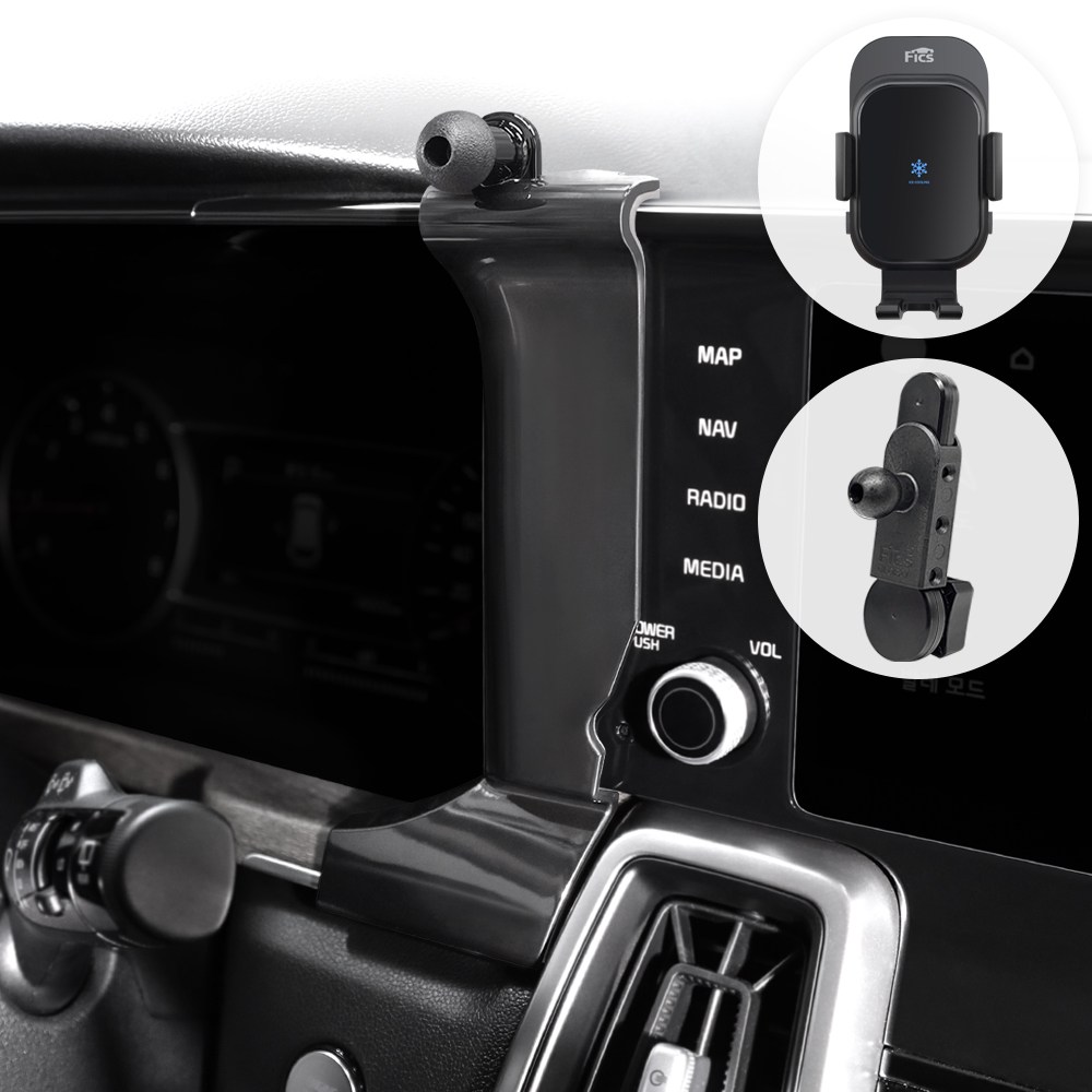 픽스 쏘렌토 MQ4 차량용 핸드폰 충전거치대 세트, 1개 62,500원