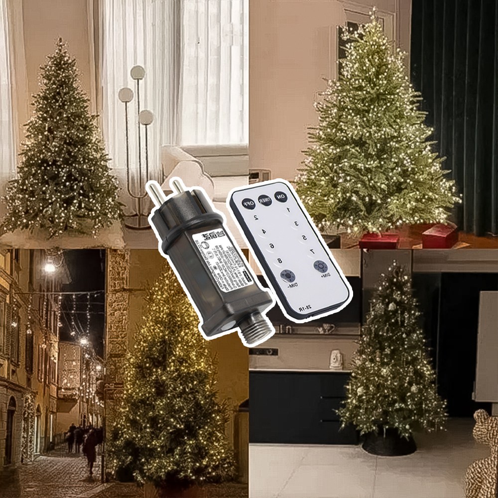 HK sell 세라핀 와이어 폭죽등 8모드 어댑터 리모컨 크리스마스 트리 전구 LED 지네 전구, 1개, 15m 500구. 블랙와이어 화이트 29,800원