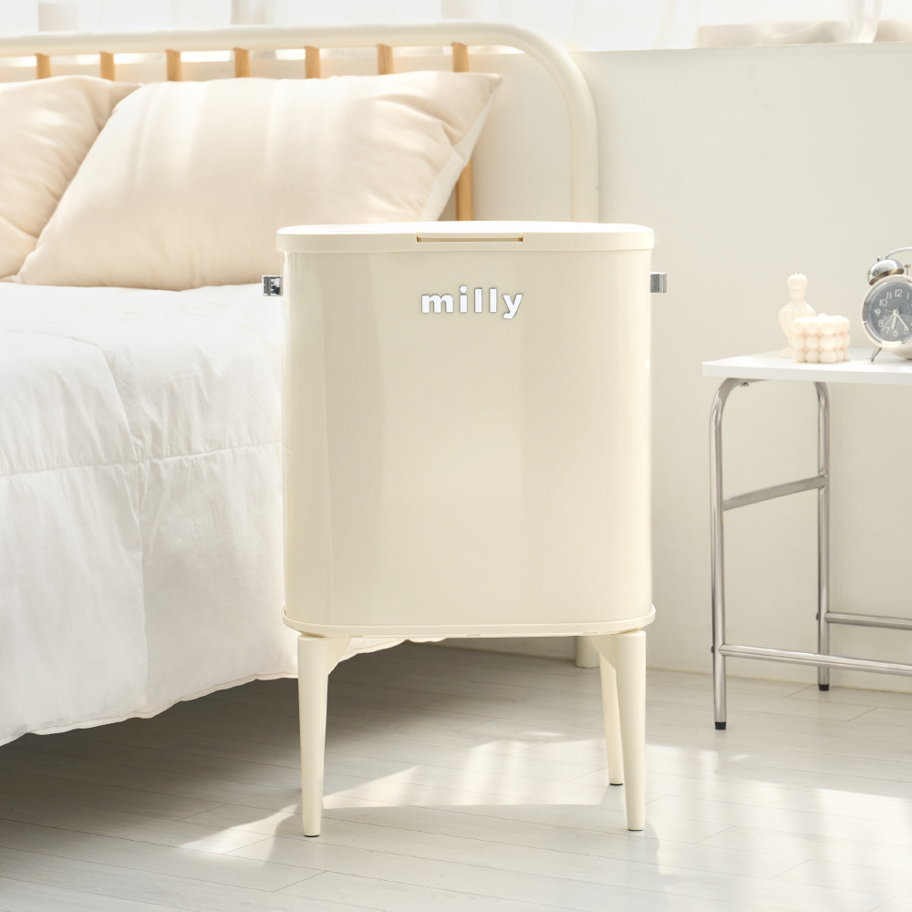 하우스레시피 밀리 이동식 휴지통 푸쉬형 35L, 크림 99,900원