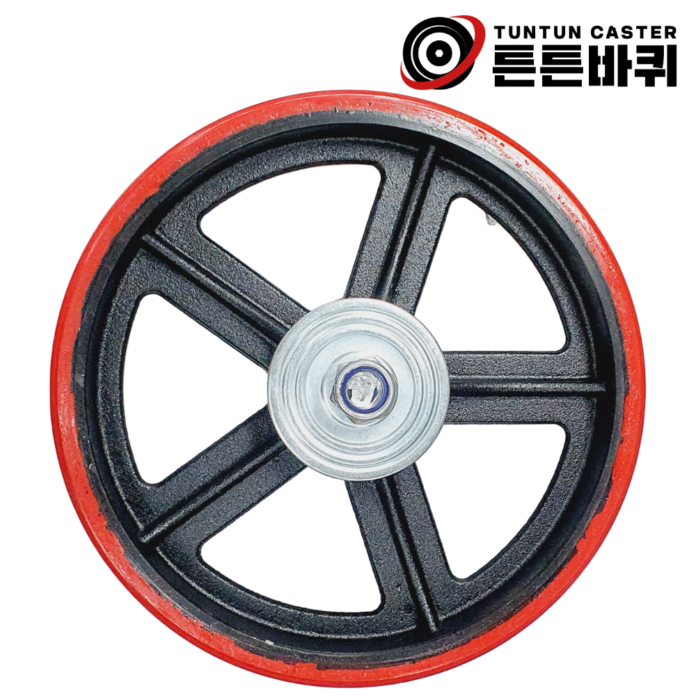 30cm(12인치) 단조 우레탄바퀴 휠세트 고하중 산업용 캐스터 하중900kg 폭64mm 33,400원