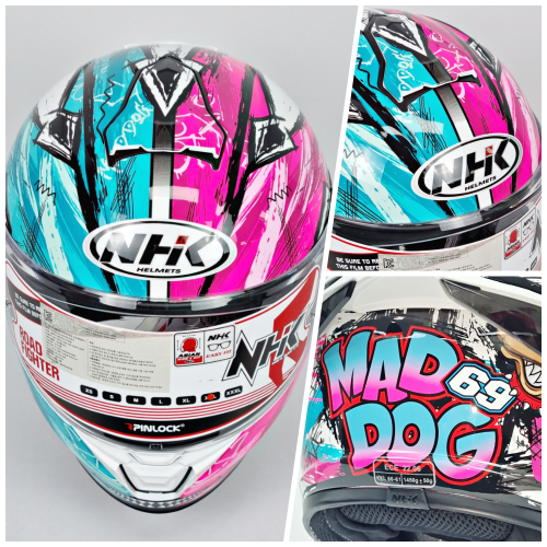 NHK K5R 풀페이스 오토바이헬멧 아치 화이트 매드독 바이크 통풍 경량 헬멧 하이바 150,000원