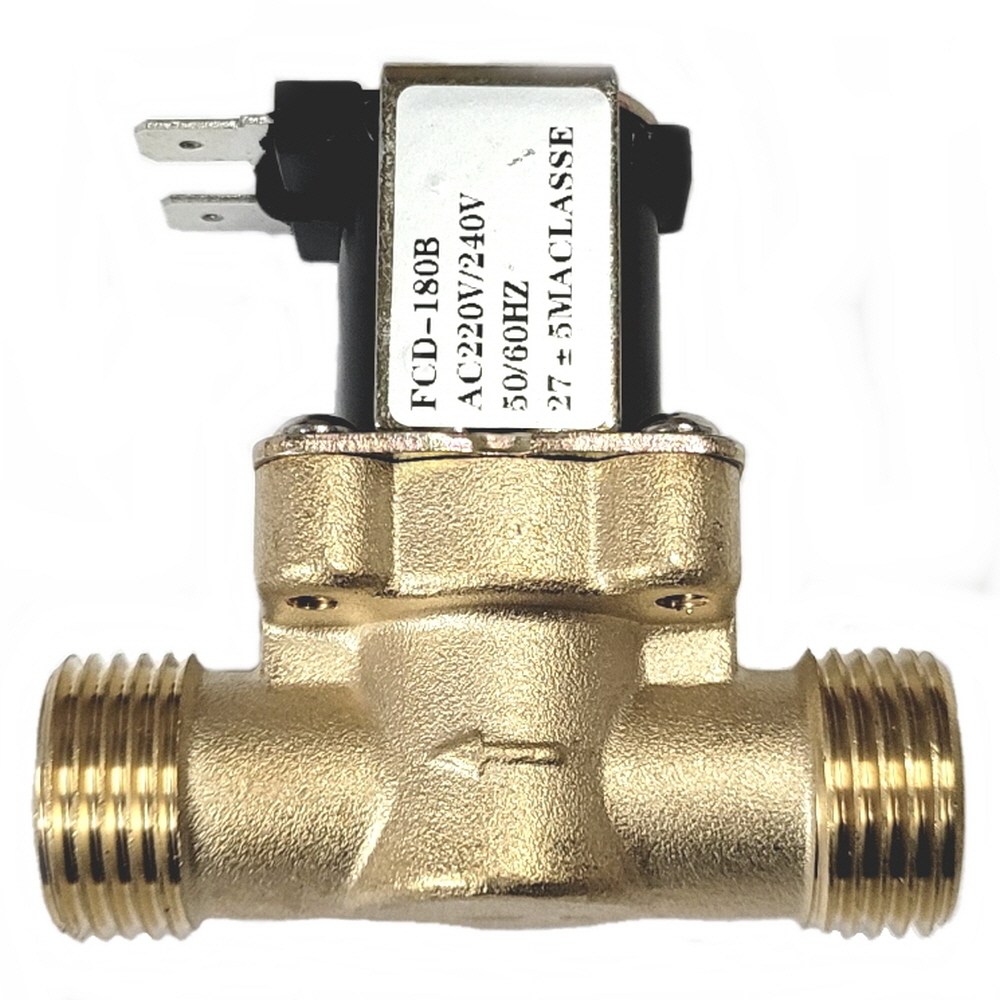 수도 솔레노이드 밸브 황동 AC 220V G1/2 (외경 20.5 내경 14.7 오차 0.2mm) 14,460원
