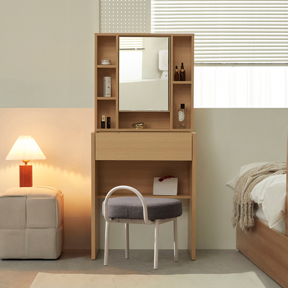 파로마 에일리 수납 화장대 600 + 랭거 스툴 세트 방문설치 219,900원