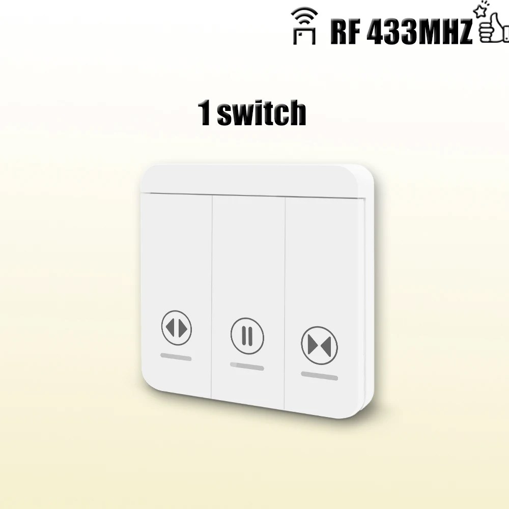 스마트 전동 자동 커튼 블라인드  433 MHz RF 스위치 모듈 롤러 셔터 모터 용 무선 리모콘이있는 AC 220V 10A 컨트롤러 15,800원