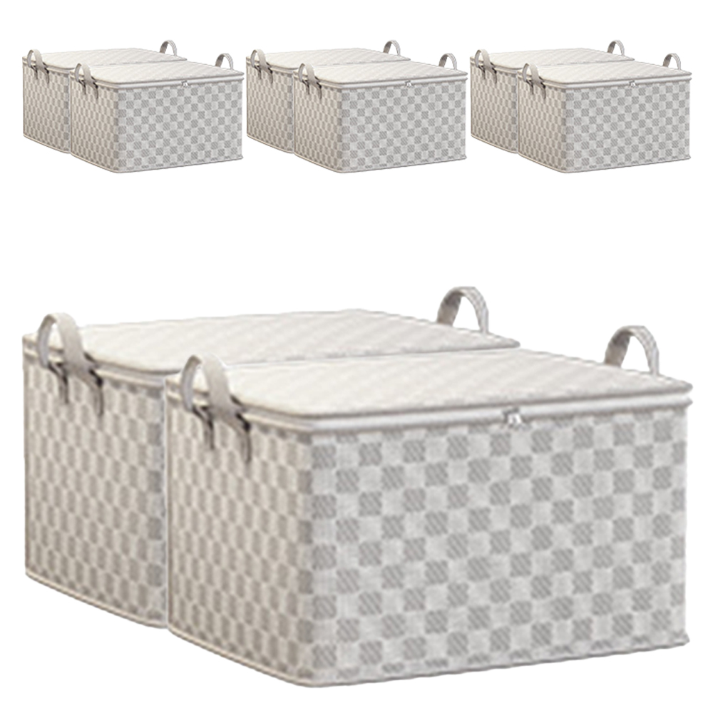 조이베리 대용량 이불 다용도 정리함, 체크그레이, 8개 26,360원