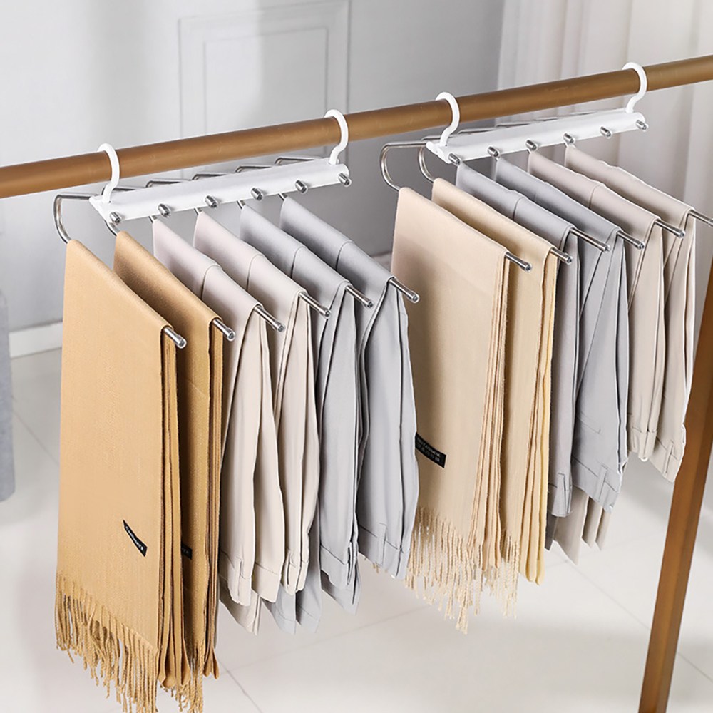 홈바내쓰 접이식 바지걸이 바지정리 접는 논슬립 행거 수납 치마걸이 6단 14,100원