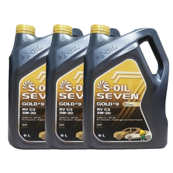 에스오일 엔진오일 세븐 골드9 RV C3 5W30 6L x3개 127,900원