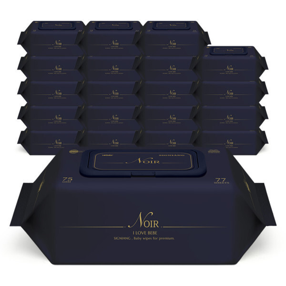 아이러브 75g고평량 시그니앙 누아르 20팩 캡형 엠보 77매 아기물티슈 31,600원