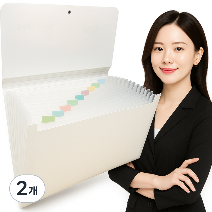 (3만개돌파) 미미누 슬림핏 아코디언 파일 13칸 파일철 19,800원