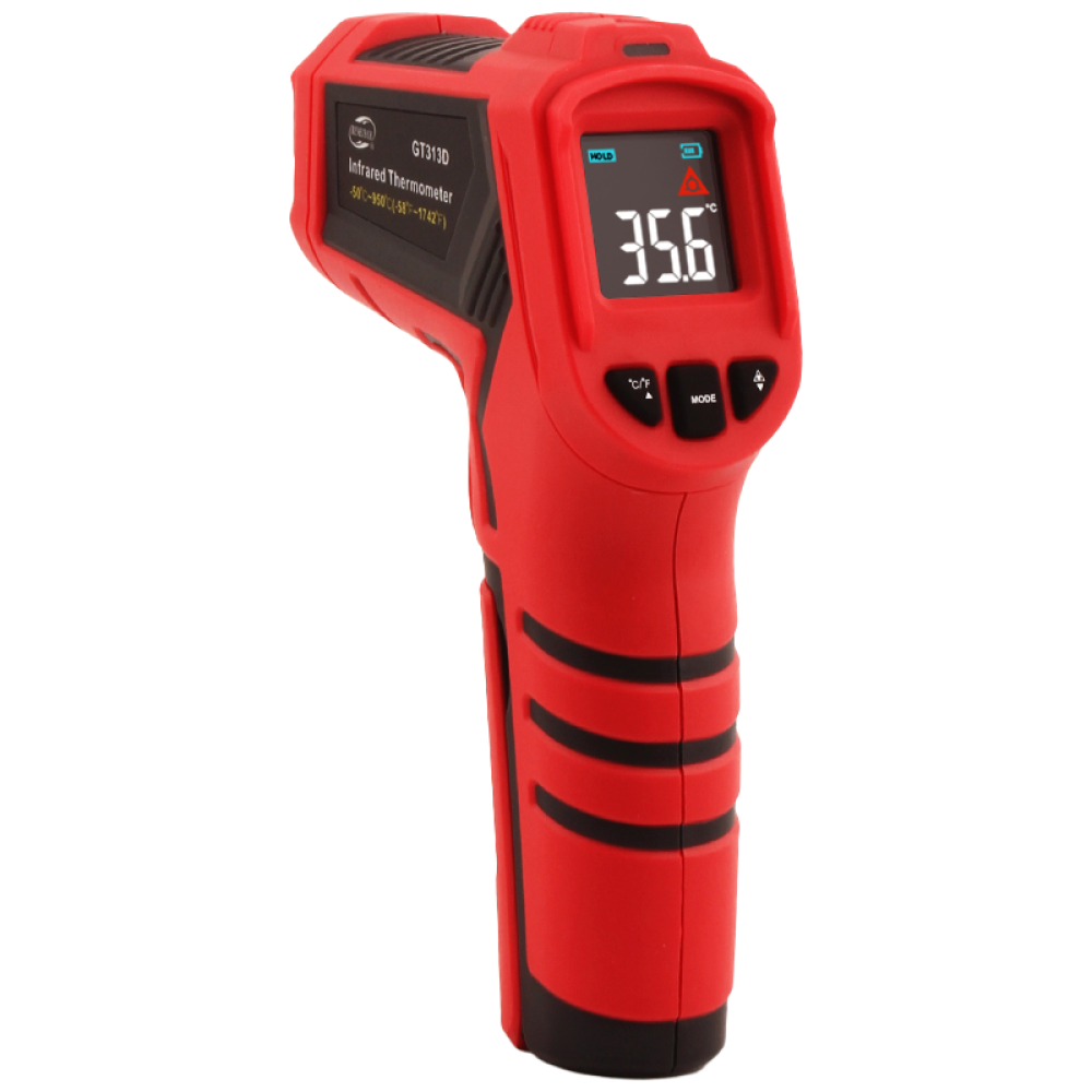 야토 초고온 적외선 온도계 비접촉 -50~950도 온도측정기 방사율 조절 산업 공업용 오븐 열감지기, 1개 26,900원