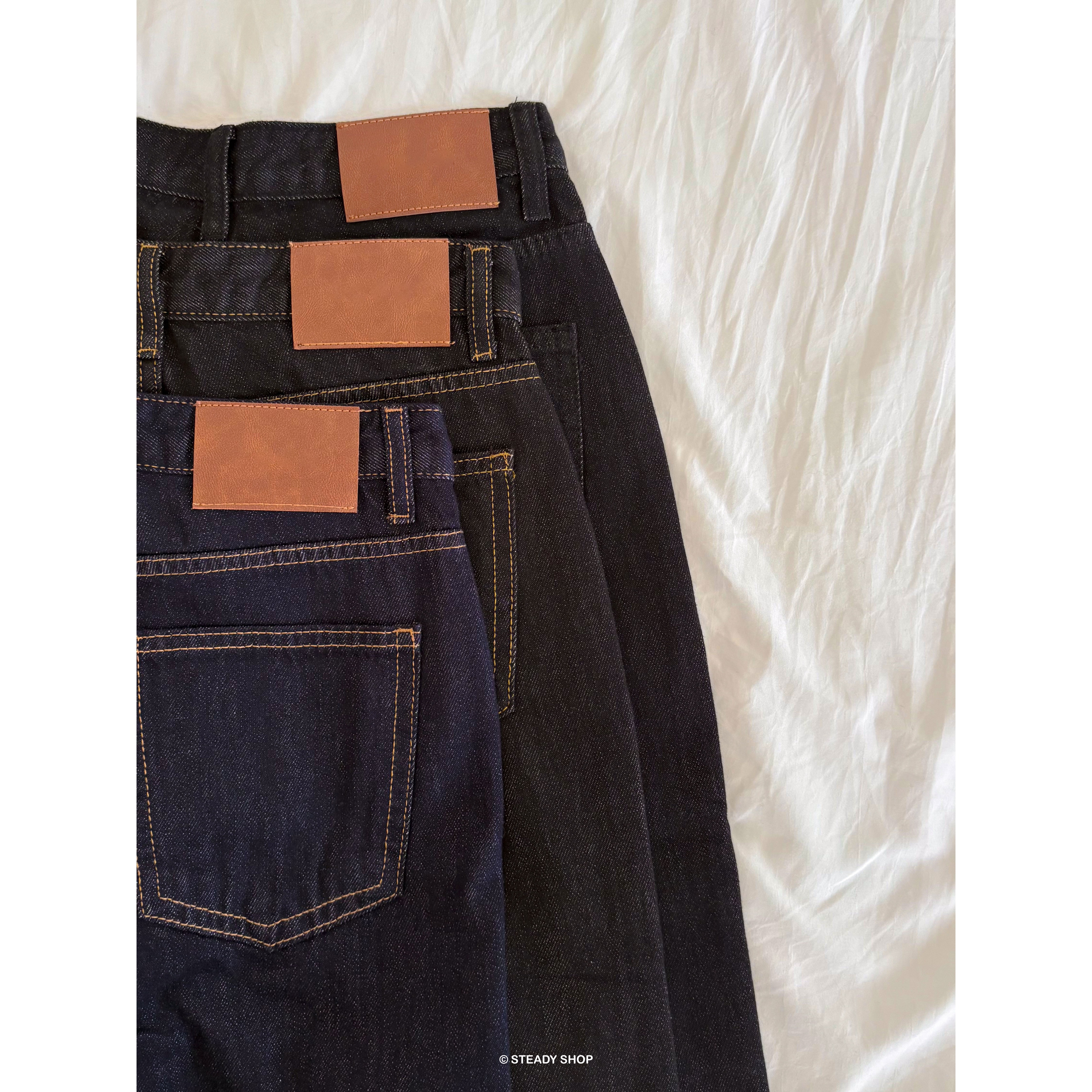 스테디 생지데님 와이드데님 팬츠 여성생지데님 청바지 여성청바지 (3colors) 32,800원